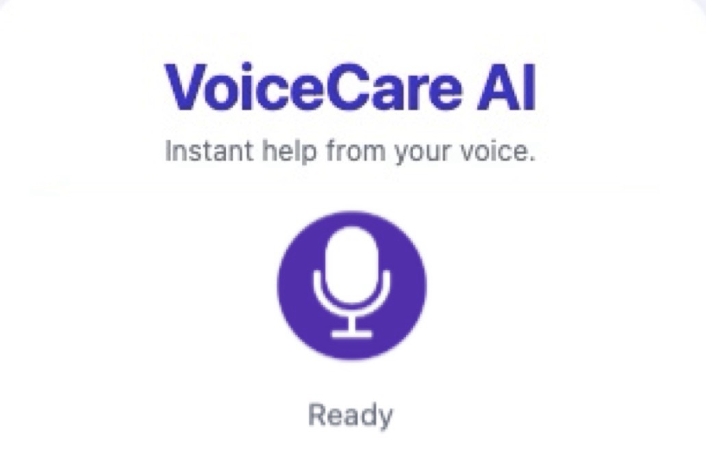 VoiceCare AI preview